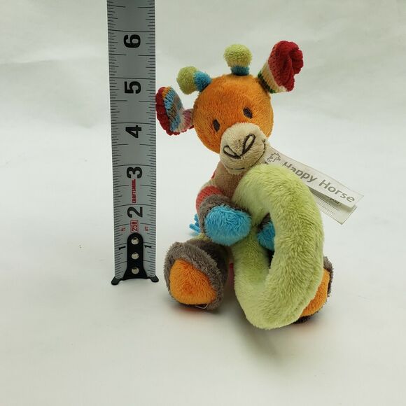 Happy Horse Netherlands Giraffe Plush Knit Soft Baby Toy Stuffed Animal Small 5" - Picture 10 of 11